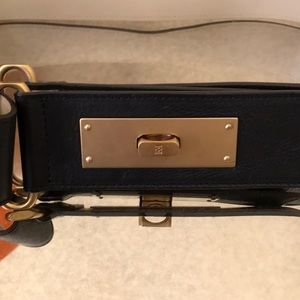 Vintage Escada black leather belt.